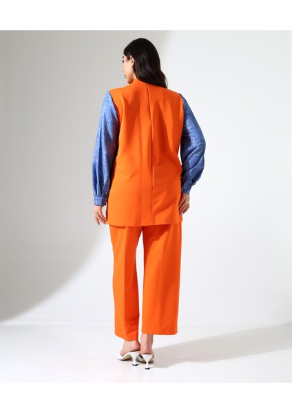 Önden Cepli Tunik Pamuk Büyük Beden Takım