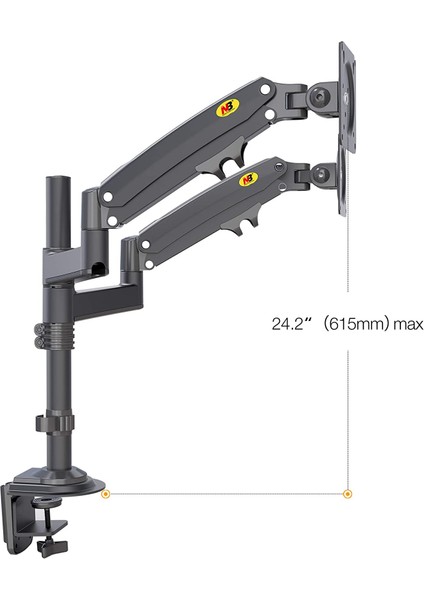 North Bayou NB H180 Amortisörlü Profosyonel 22-35 inch Monitör Standı 2026 Versiyon fırsatları