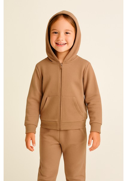 Kız Çocuk 7 - 10 Yaş Uzun Kollu Fermuarlı Okul Eşofman Takımı fiyatları