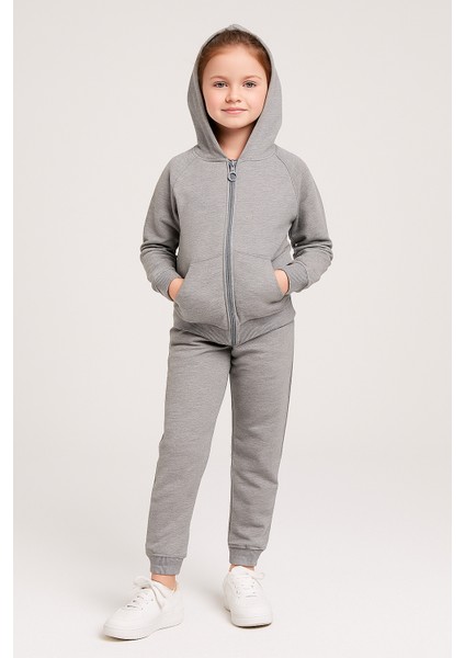 Kız Çocuk 7 - 10 Yaş Uzun Kollu Fermuarlı Okul Eşofman Takımı fiyatları