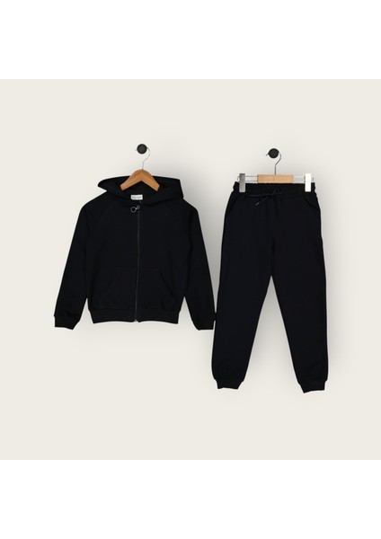 Kız Çocuk 7 - 10 Yaş Uzun Kollu Fermuarlı Okul Eşofman Takımı modelleri