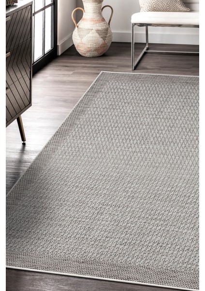 Sisaletta Jüt Görünümlü Sisal Dokuma Modern Kilim | Tozumaz, Robot Süpürge Uyumlu modelleri