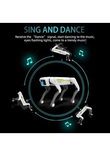 Teeggi Akıllı Robot Köpek | Uygulama ve Sesle Kontrollü Oyuncak | 3-12 Yaş Çocuklar Için Eğitici Dans Eden Müzikli Programlanabilir Robotik Köpek indirimleri