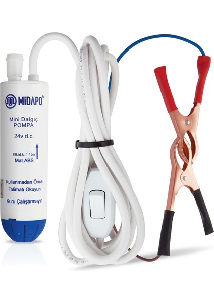 24 Volt Kucuk D.c Mini Dalgıc Su Aktarma Pompası