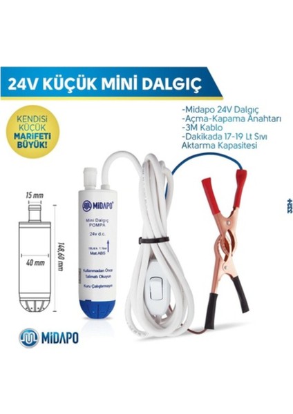 24 Volt Kucuk D.c Mini Dalgıc Su Aktarma Pompası fiyatları