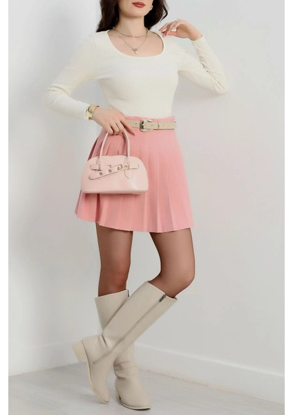 U Yaka Kaşkorse Bluz Beyaz A132 modelleri