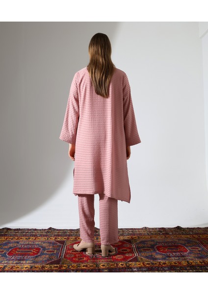 Şal Yaka Hırka Tesettür Büyük Beden Takım