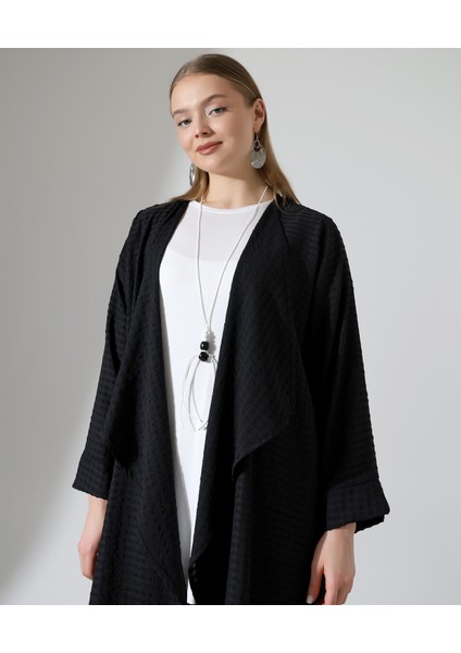 Şal Yaka Hırka Tesettür Büyük Beden Takım