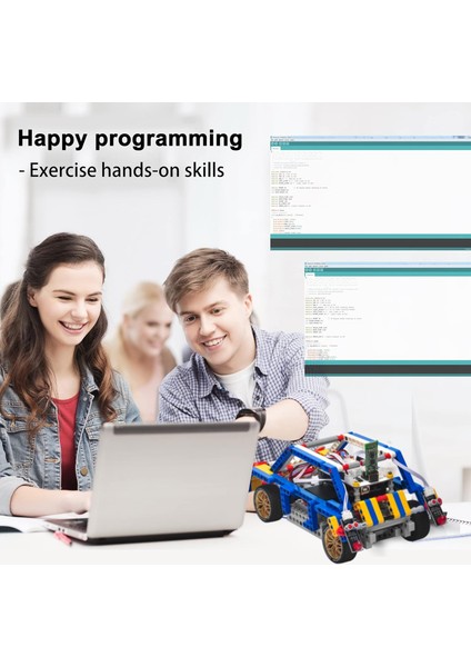 Model-T Building Block Robot Car Kit – Arduino Stem Eğitici Robotik Set