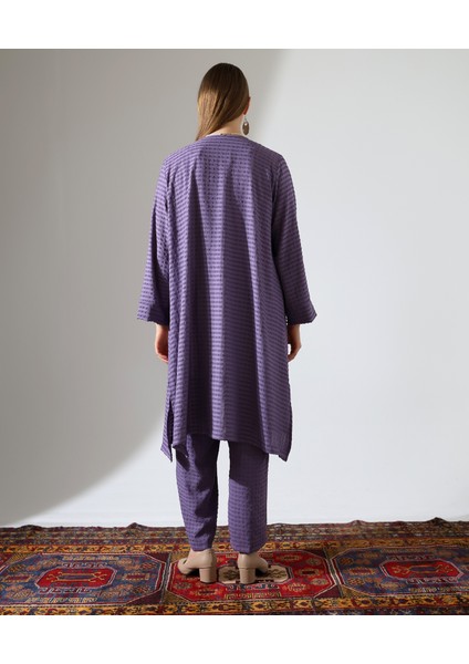 Şal Yaka Hırka Tesettür Büyük Beden Takım