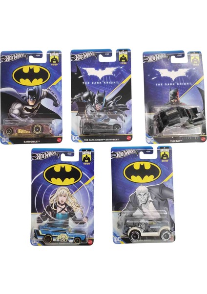 Batman Temalı Arabalar 85 Yıl Özel Seri 5 Adet Set