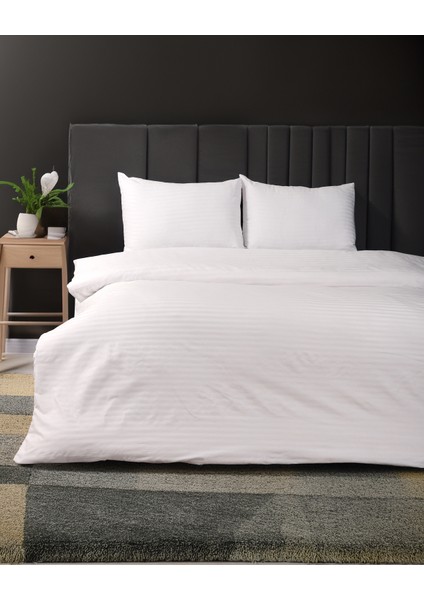 Saten Çift Kişilik Lastikli Çarşaf Nevresim Takım