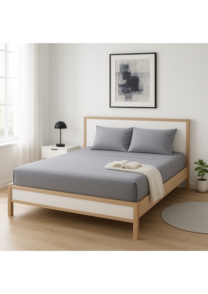 Premium Fıtted Lastikli Çarşaf Seti 160X200 + 30CM