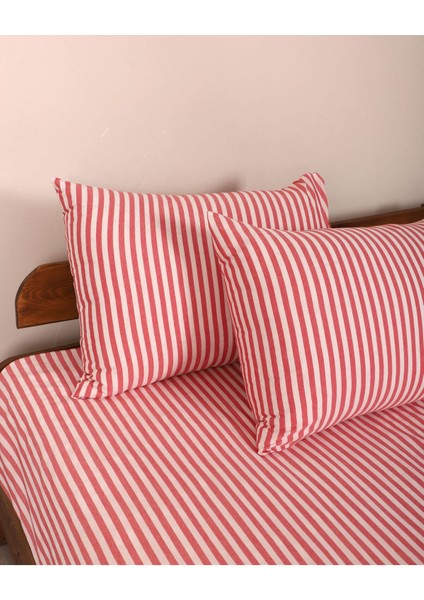 Çizgili Çift Kişilik Lastikli Çarşaf Nevresim Takım. fiyatları