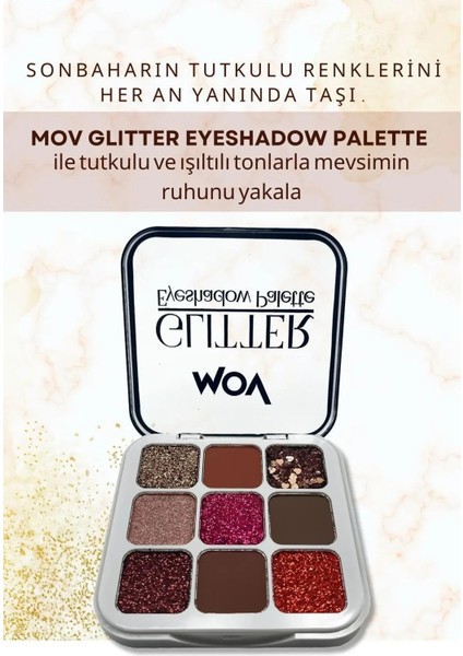 9’lu Glitter Far Paleti No:04 – Yüksek Pigmentli ve Kompakt Göz Farı Paleti fiyatları