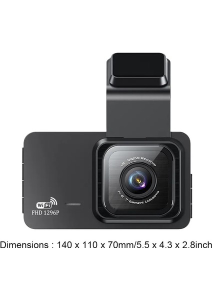 Çift Lens Wifi Dash Cam Dvr Gece Görüşlü Çarpışma Algılama Araç Içi Video Kamera Araba Park Monitörü fiyatları