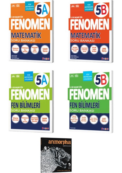 2026 Fenomen Okul 5. Sınıf Matematik - Fen Bilimleri A ve B Set (5 Kitap)
