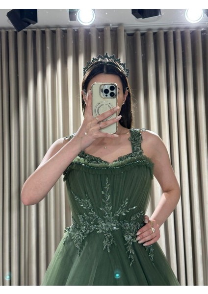 Haki Çift Yaka Işlemeli Nişanlık 762 modelleri