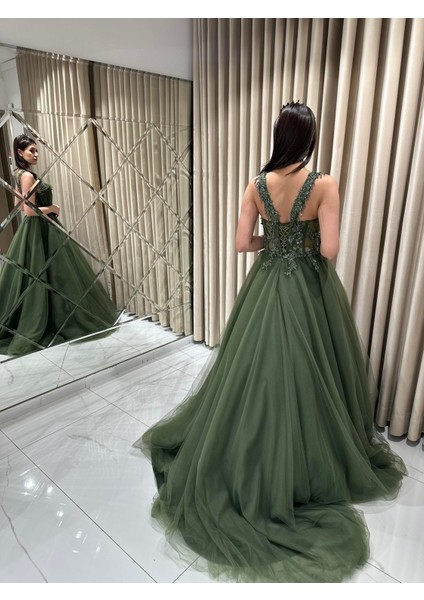 Haki Çift Yaka Işlemeli Nişanlık 762 indirimleri