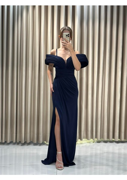 Lacivert Yaka Detay Yeni Sezon Abiye 5474 fiyatları