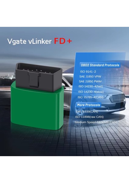 Vlinker Fd ELM327 Ford Uyumlu Bluetooth 4.0 Wıfı Elm 327 Obd2 Araç Arıza Teşhis Gizli Özellik modelleri