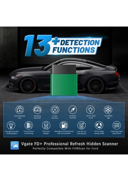 Vlinker Fd ELM327 Ford Uyumlu Bluetooth 4.0 Wıfı Elm 327 Obd2 Araç Arıza Teşhis Gizli Özellik indirimleri