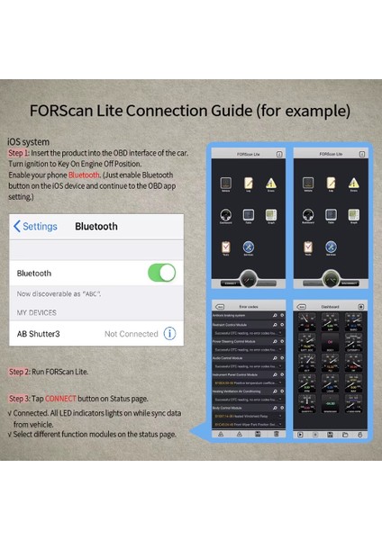 Vlinker Fd ELM327 Ford Uyumlu Bluetooth 4.0 Wıfı Elm 327 Obd2 Araç Arıza Teşhis Gizli Özellik