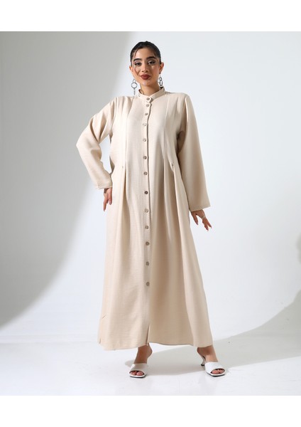 Uzun Rahat Kalıp Tesettür Büyük Beden Elbise