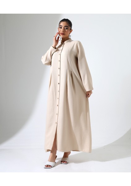 Uzun Rahat Kalıp Tesettür Büyük Beden Elbise modelleri