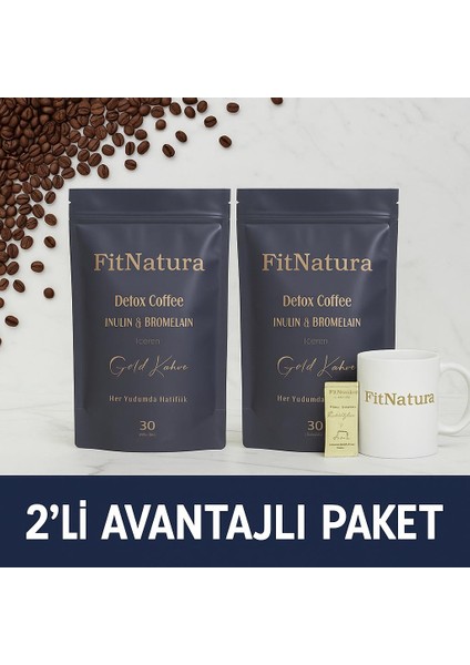Inülin & Bromelain Gold Coffee 480 gr
