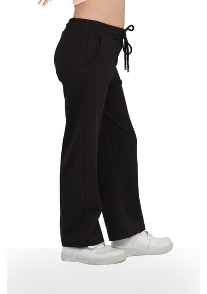 Kız Çocuk Beli Lastikli Kordonlu Geniş Bol Paça Palazzo Burgu Okul Pantolon fırsatları