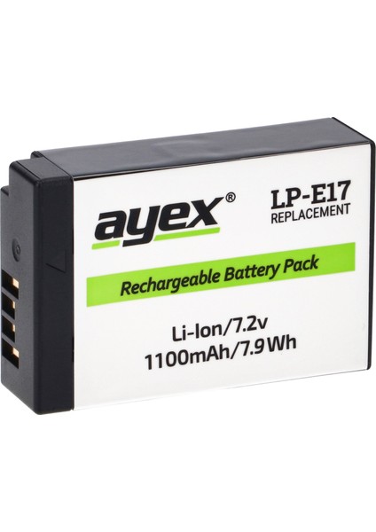 LP-E17 2’li 1100MAH Yedek Batarya + Akıllı Şarj Cihazı Seti (Canon Eos Rp, R100, R50, R8, 77D, 750D, 760D, 800D, 850D, M3, M5, M6 Mark Iı ile Uyumlu) fiyatları