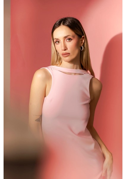 Blush By Jerrushkâ – Pembe Krep Elbise indirimleri
