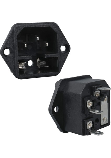 Bilgisayar C7 Power Şase Soket Erkek Kulaklı IC-213 Bilgisayar Güç Elektirik Kablosu Soketi