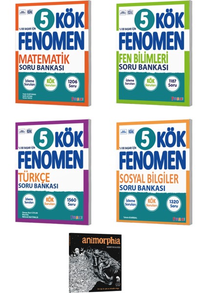 2026 Fenomen Okul 5. Sınıf Kök Tüm Dersler Soru Bankası Seti (5 Kitap)