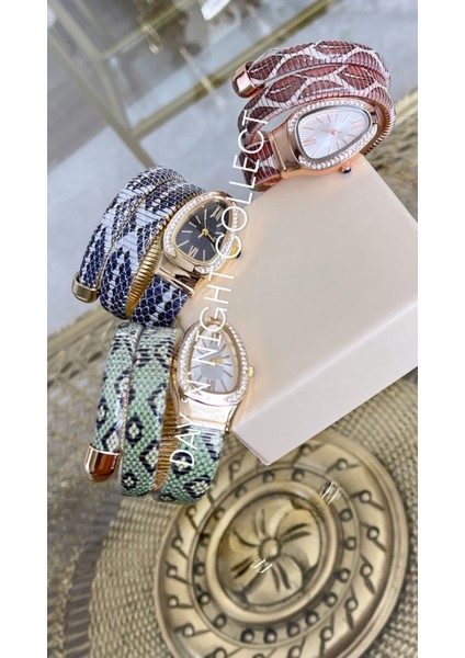 Yeni Sezon Deri Kordonlu Marka Sarmal Saat