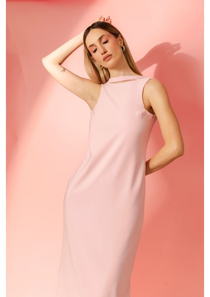 Blush By Jerrushkâ – Pembe Krep Elbise fırsatları