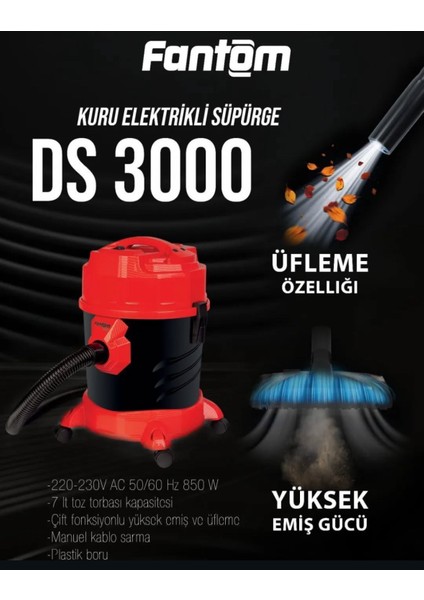 Ds 3000 Ekstra Üfleme