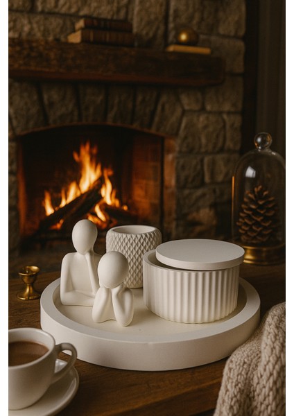 Modern Beyaz Dekoratif Set – 6 Parçalı Şık Tasarım modelleri