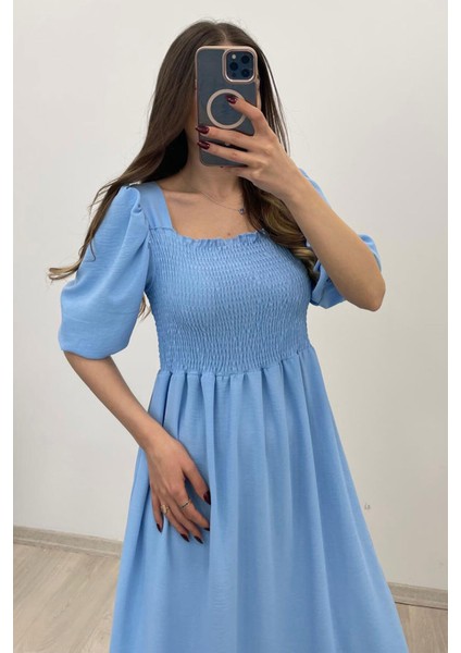 Kadın Gipeli Kısa Kol Uzun Elbise fiyatları