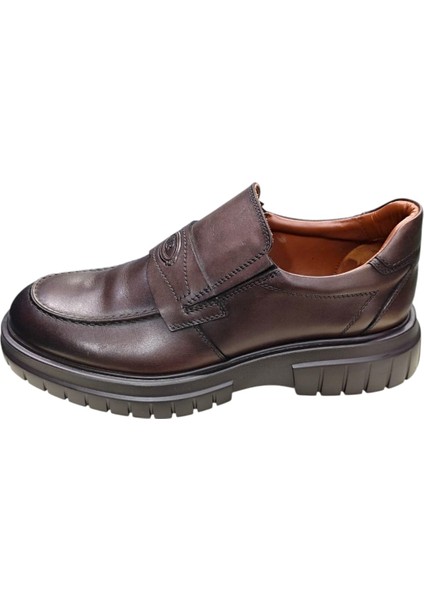 5312 Kahverengi Kalın Taban Erkek Ayakkabı modelleri