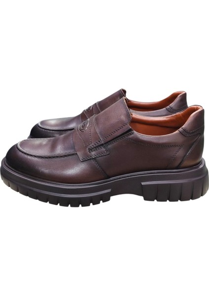 5312 Kahverengi Kalın Taban Erkek Ayakkabı indirimleri