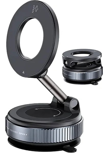 Manyetik Vakumlu Katlanır Araç Telefon Tutucu Ayna-Cam-Araba Magsafe Araç Tutucu fiyatları