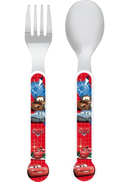 Kbobaby Disney Cars Çocuk Çatal Kaşık Seti