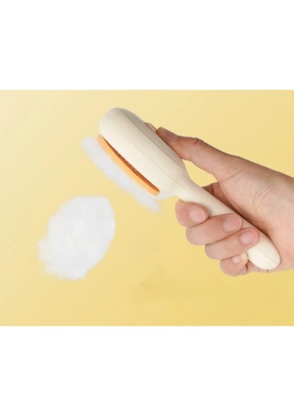 Yuvarlak Tasarımlı Basmalı Evcil Hayvan Tarağı