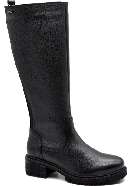 1950833K Kadın Hakiki Deri Kalı Taban Binici Çizme