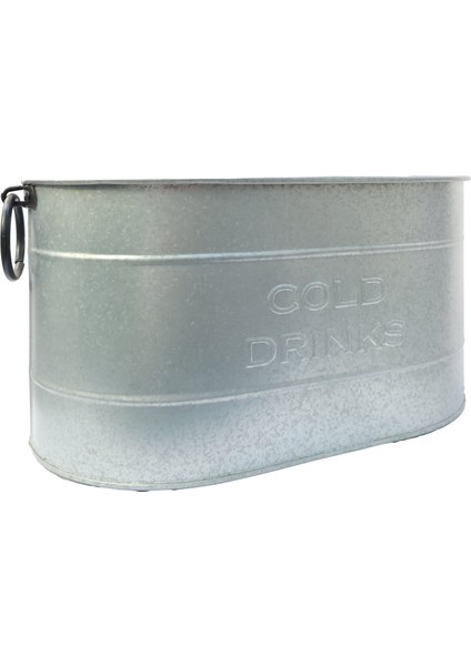Cold Drink Oval Içecek Kovası Gri