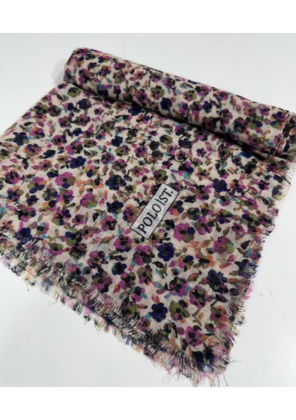 Desenli Flamalı Keten Eşarp- 05652 02 fiyatları