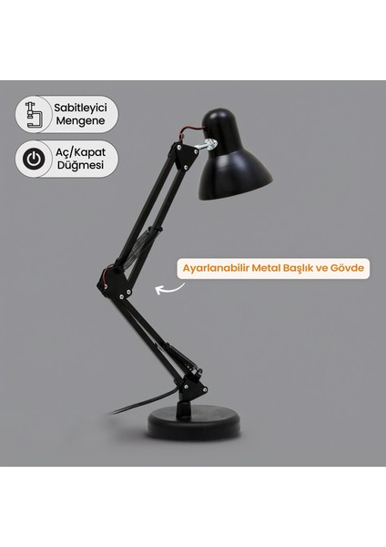 AV-811 Masa Lambası - Siyah