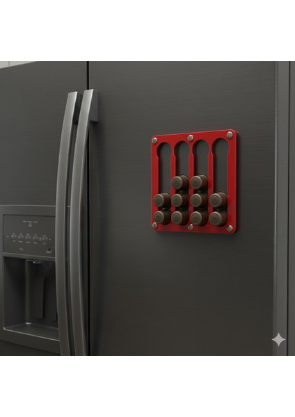 Tchibo Uyumlu Kapsül Kahve Standı (Mıknatıslı Kırmızı)